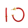 Pinnole Women's Gold Red Earrings In Red