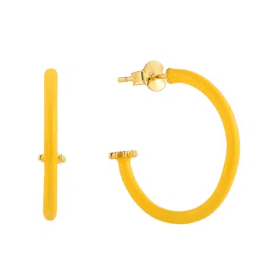 Pinnole Women's Gold Yellow Earrings