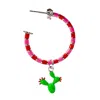 Pinnole Women's Green / Pink / Purple Prickly Pear Earring Mix