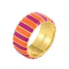 Pinnole Women's Orange / Purple Gold Orange & Purple Thick Ring In Multi
