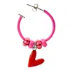 Pinnole Women's Pink / Purple / Red I'm In Love Earring Mix