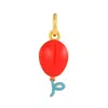 Pinnole Women's Red Gold Baloon Charm In Red
