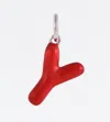 Pinnole Women's Red Monogram Charm - Y