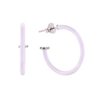 Pinnole Women's White Earrings