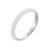 Pinnole Women's White Thin Ring