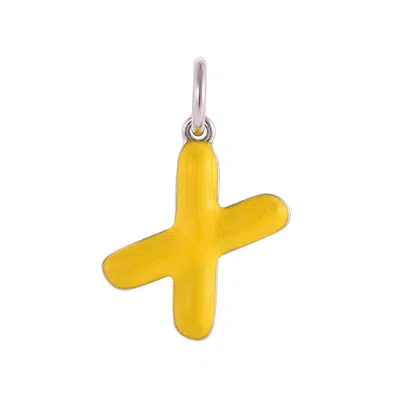 Pinnole Women's Yellow / Orange Monogram Charm - X