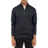 Pino By Pinoporte Casual Quarter Zip Pullover Sweater In Black