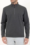 Pino By Pinoporte Men's Modern Fit Zip Up Pullover In Charcoal