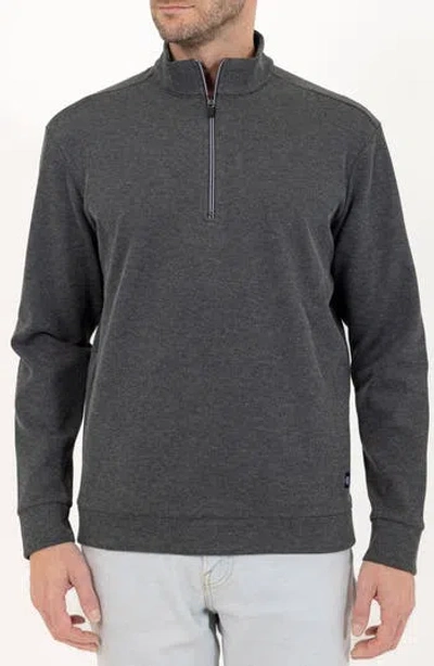 Pino By Pinoporte Men's Modern Fit Zip Up Pullover In Charcoal