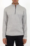 Pino By Pinoporte Men's Knit Quarter Zip Pullover In Grey