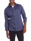 Pino By Pinoporte Men's Houndstooth Button Down Shirt In Blue