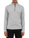 Pino By Pinoporte Men's Knit Quarter Zip Pullover In Grey