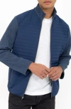 Pino By Pinoporte Men's Modern Fit Quilted Jacket In Indigo
