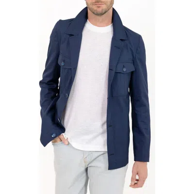 Pino By Pinoporte Navy Solid Wool Sport Coat