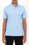 Pino By Pinoporte Short Sleeve Stretch Polo In Light Blue