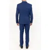 Pino By Pinoporte Tonal Plaid Stretch Wool Suit In Blue