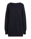Pinoro Woman Sweater Midnight Blue Size L Cashmere, Wool In Blue