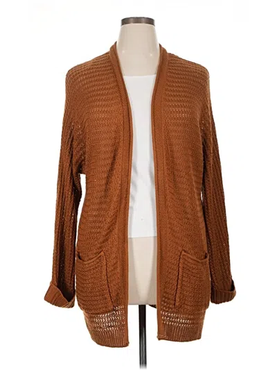 Pre-owned Pinque Cardigan Sweater In Brown