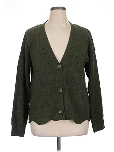 Pre-owned Pinque Cardigan Sweater In Green