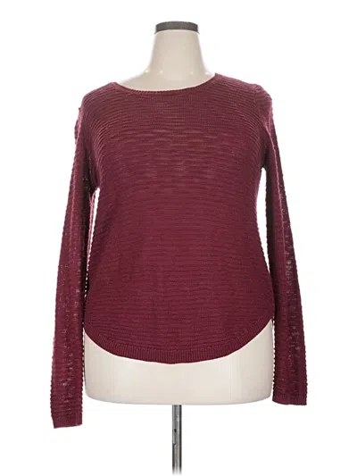 Pre-owned Pinque Pullover Sweater In Burgundy