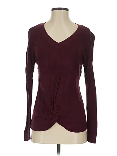 Pre-owned Pinque Pullover Sweater In Burgundy