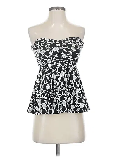 Pre-owned Pins And Needles Sleeveless Top Black Strapless Neckline Tops