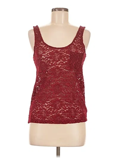 Pre-owned Pins And Needles Sleeveless Top Burgundy Scoop Neck Tops