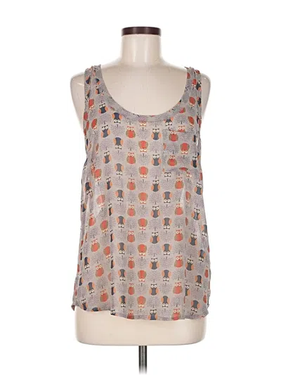 Pre-owned Pins And Needles Sleeveless Top Gray Square Neckline Tops