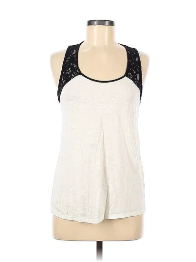 Pre-owned Pins And Needles Sleeveless Top Ivory Halter Neckline Tops In White