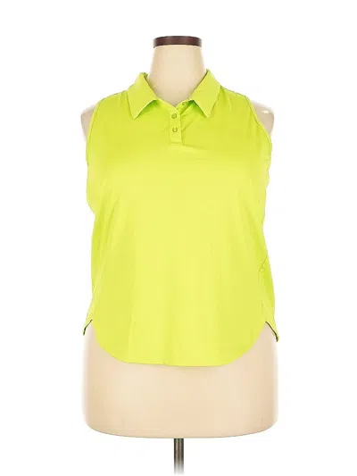 Pre-owned Pinspark Sleeveless Button Down Shirt In Green