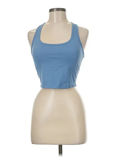 Pre-owned Pinspark Tank Top Blue Halter Neckline Tops