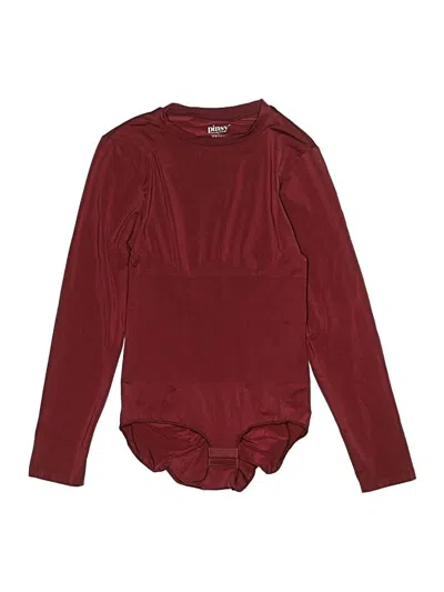 Pre-owned Pinsy Bodysuit In Burgundy