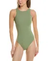 PINSY PINSY HIGH-NECK THONG SHAPEWEAR BODYSUIT