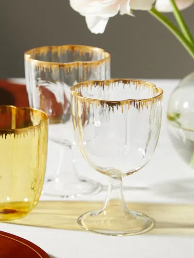Pinto Paris Chance Hand-blown White Wine Glass  Abask Luxury Gift