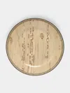 Pinto Paris Faux-bois Hand-painted Porcelain Charger Plate  Abask Luxury Gift