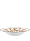 Pinto Paris Jaipur Porcelain Soup Plate In Orange
