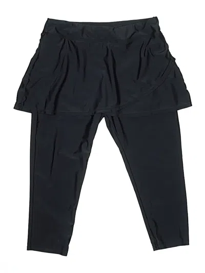 Pre-owned Pinup Fashion Active Skort In Black