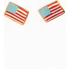 Pip Pop American Flag Stud Earring In Red