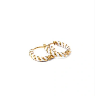 Pip Pop Kids'  Braided Hoop Earrings In Gold