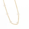 Pip Pop Diamond Repeat Necklace In Gold