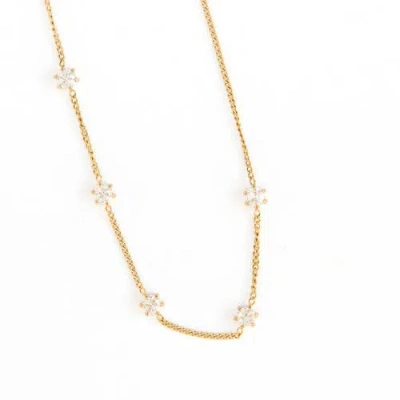 Pip Pop Kids'  Diamond Repeat Necklace In Gold