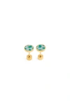 Pip Pop Earth Stud Earrings In Gold