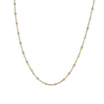 Pip Pop Kids'  Enamel Bead Necklace In Blue