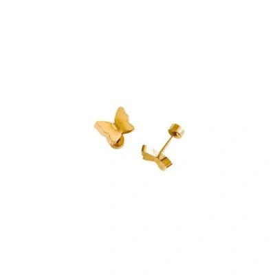 Pip Pop Kids'  Enamel Butterfly Stud Earrings