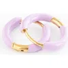 Pip Pop Kids'  Enamel Hoop Earrings