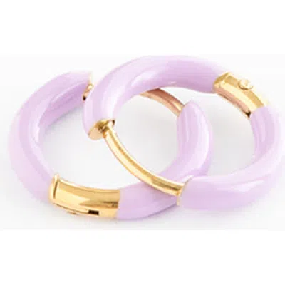 Pip Pop Kids'  Enamel Hoop Earrings