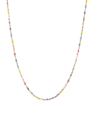 Pip Pop Kids' Girl's Enamel Bead Necklace In Multi