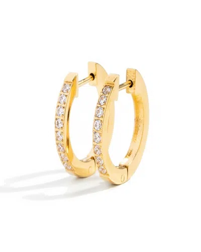Pip Pop Girl's Gem Hoop Earring In Gold