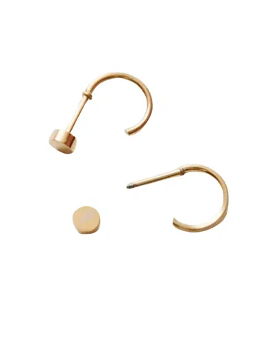 Pip Pop Girl's Huggie Earring In Gold