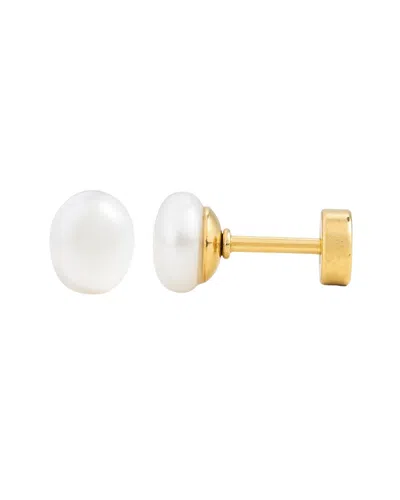 Pip Pop Girl's Pearl Earring In White